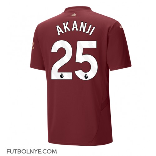 Camiseta Manchester City Manuel Akanji #25 Tercera Equipación 2024-25 manga corta